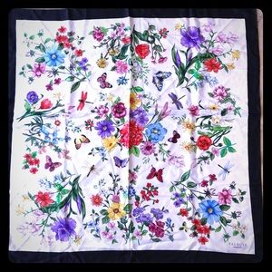 Talbots Botanial Insects Silk Scarf
